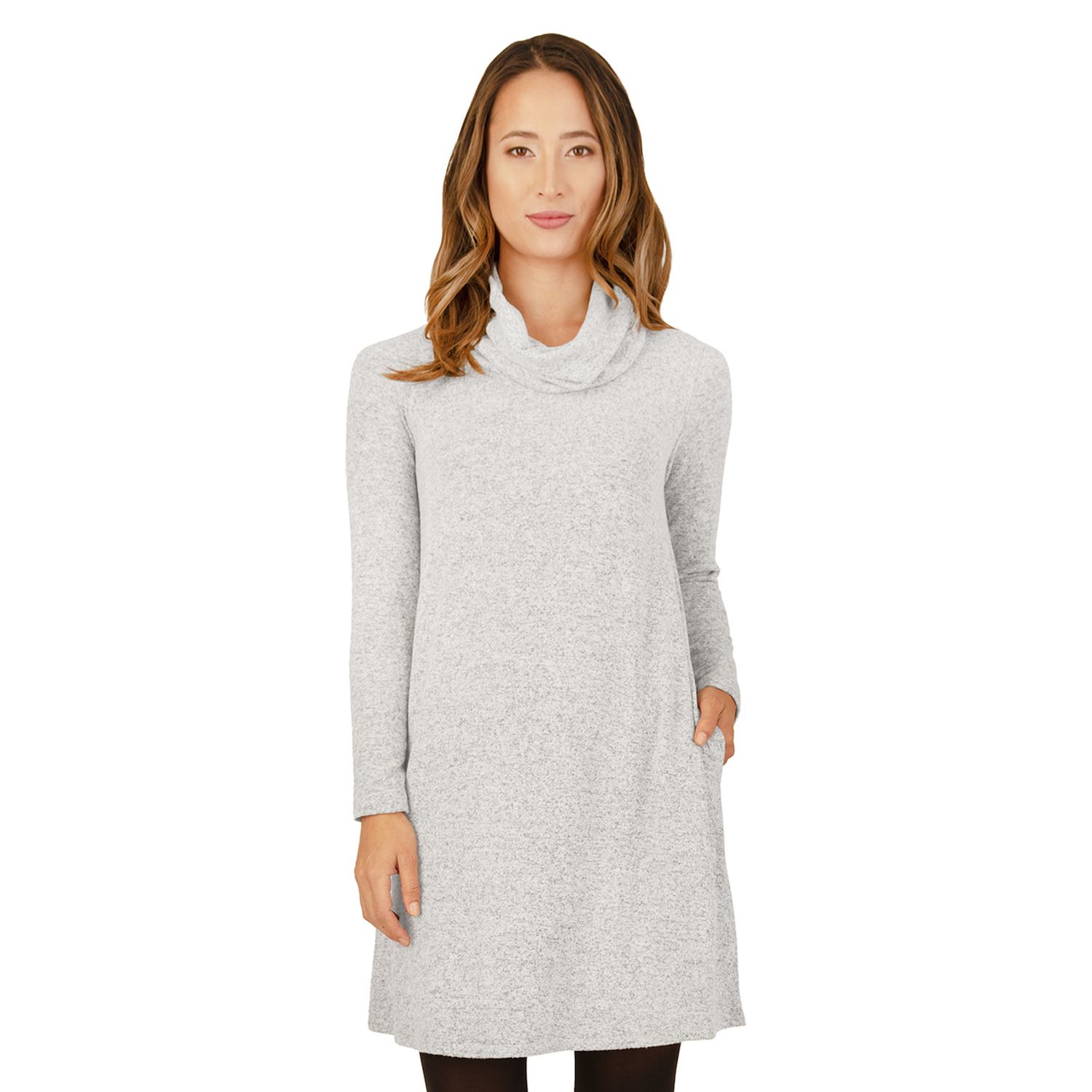 Petite Apt. 9® Cowlneck Swing Sweater Dress